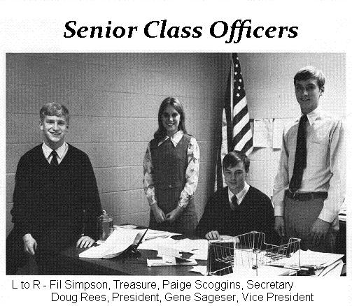 Senior Class Officers- Doug, Gene, Fil, Paige